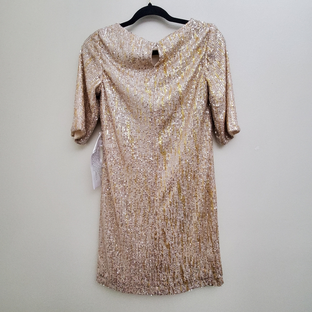 Ieena for Mac Duggal Bateau Neckline Sequin Dress 26448 Size 4 - Picture 7 of 12